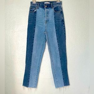 PacSun Two Tone High Waste Straight Leg Jeans_25